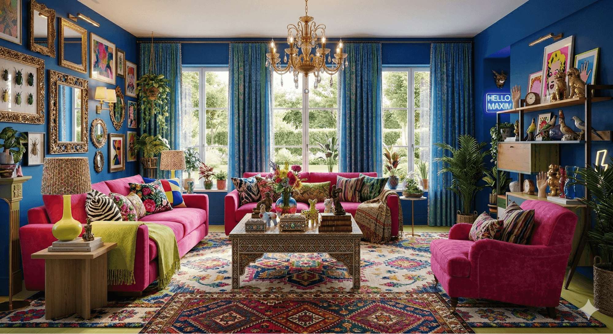 AI interior design tool generating style variations