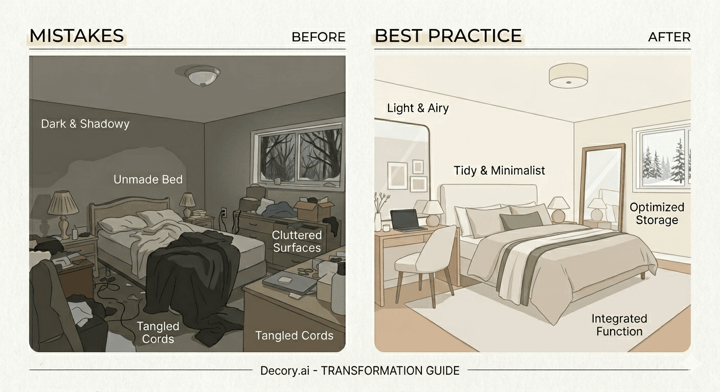 Common AI Bedroom Design Mistakes