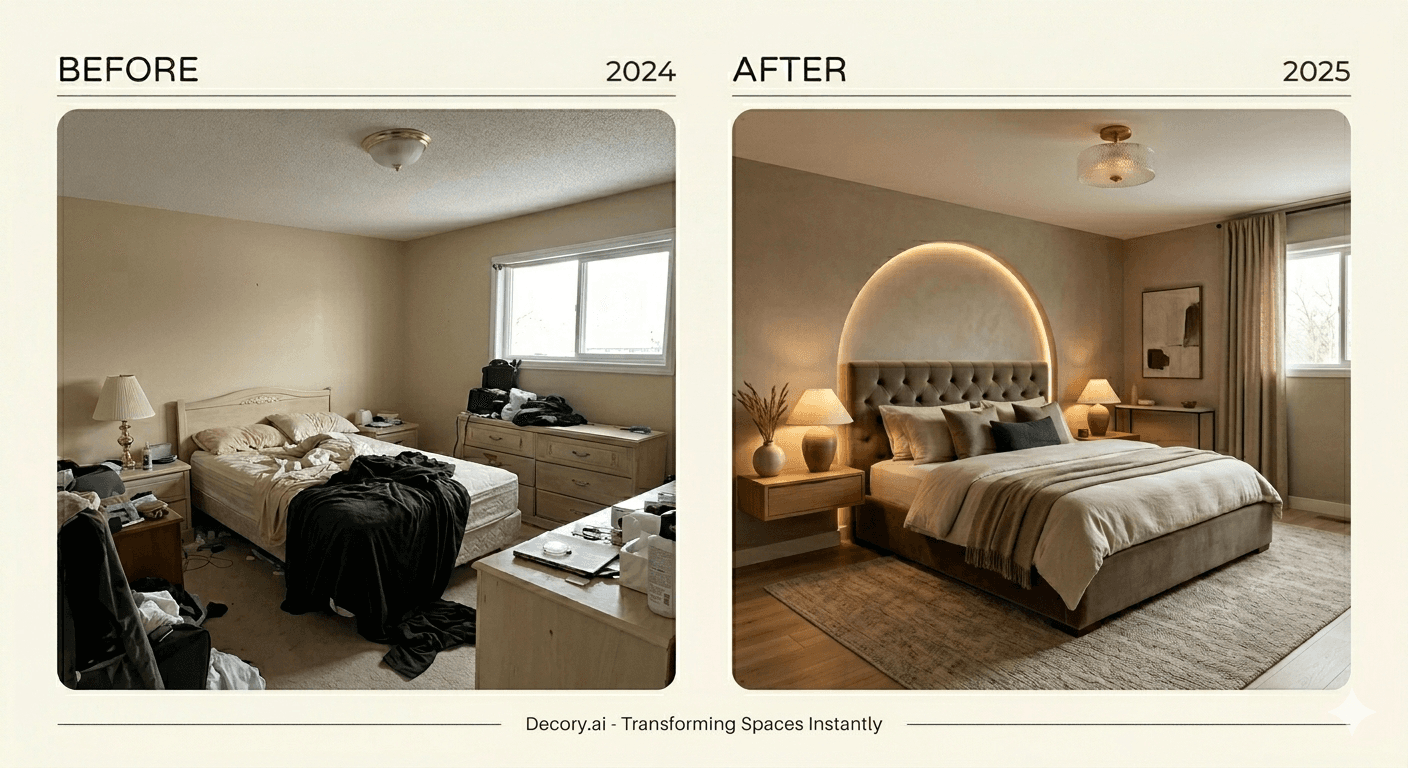Master bedroom transformation into sleep sanctuary