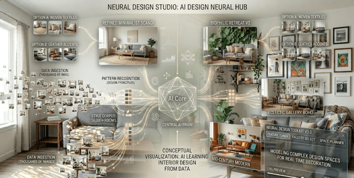 How AI interior design works — technology explained simply