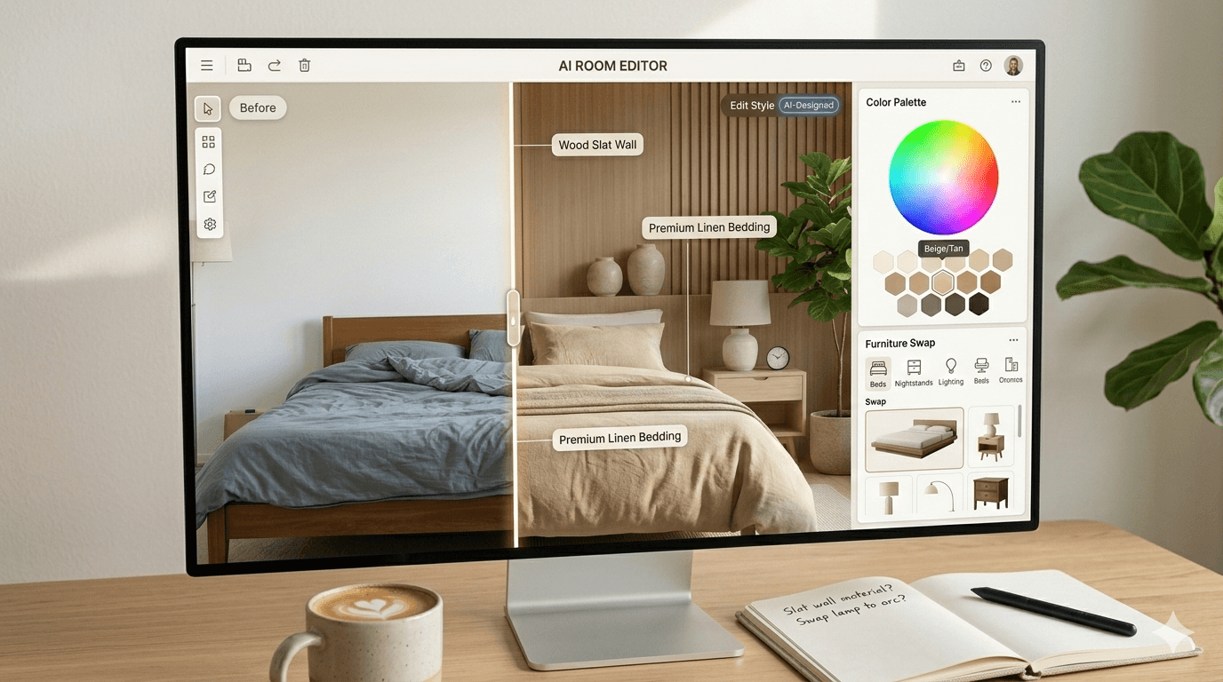 Room design customization options