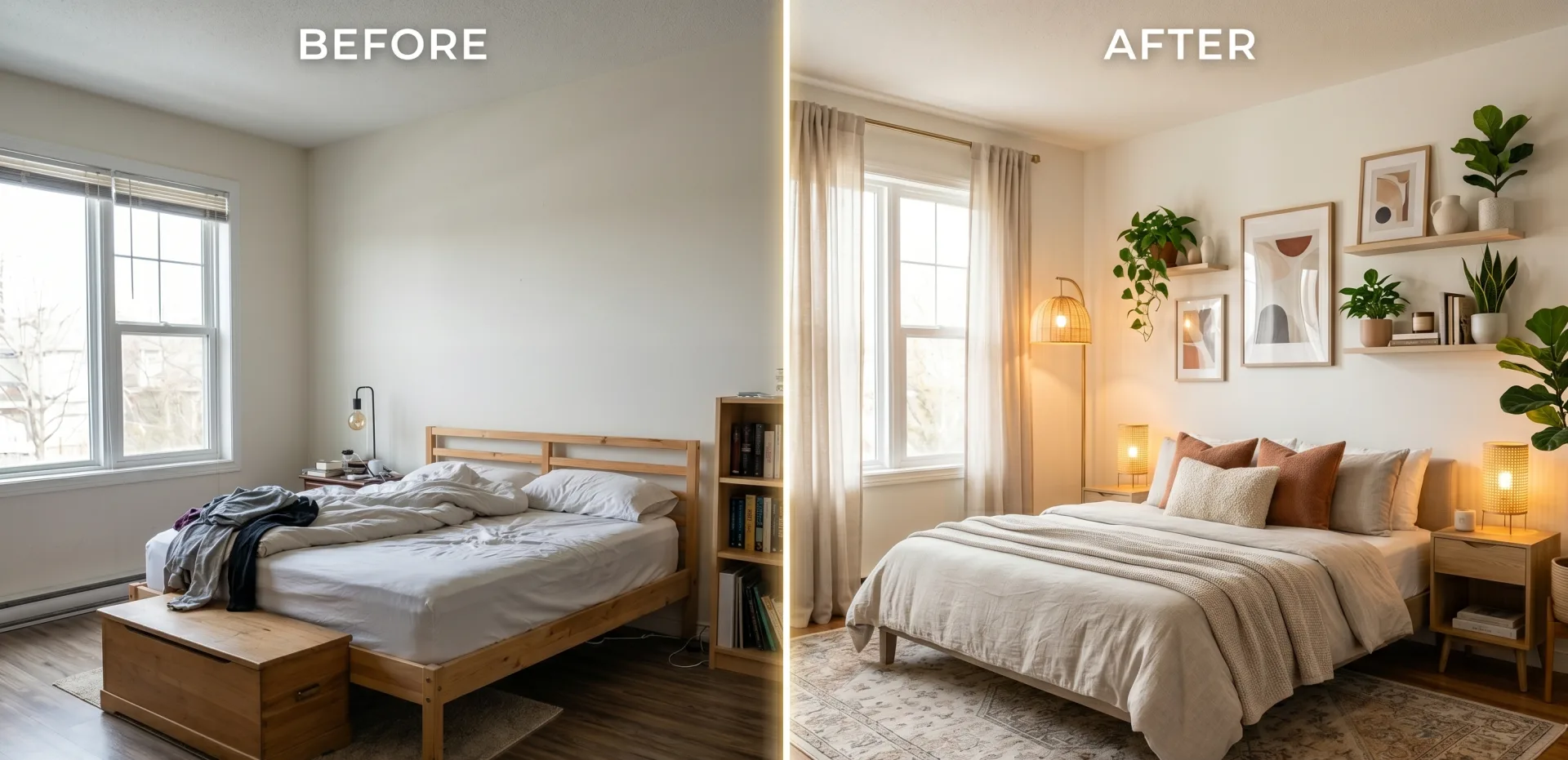Bedroom redesign example