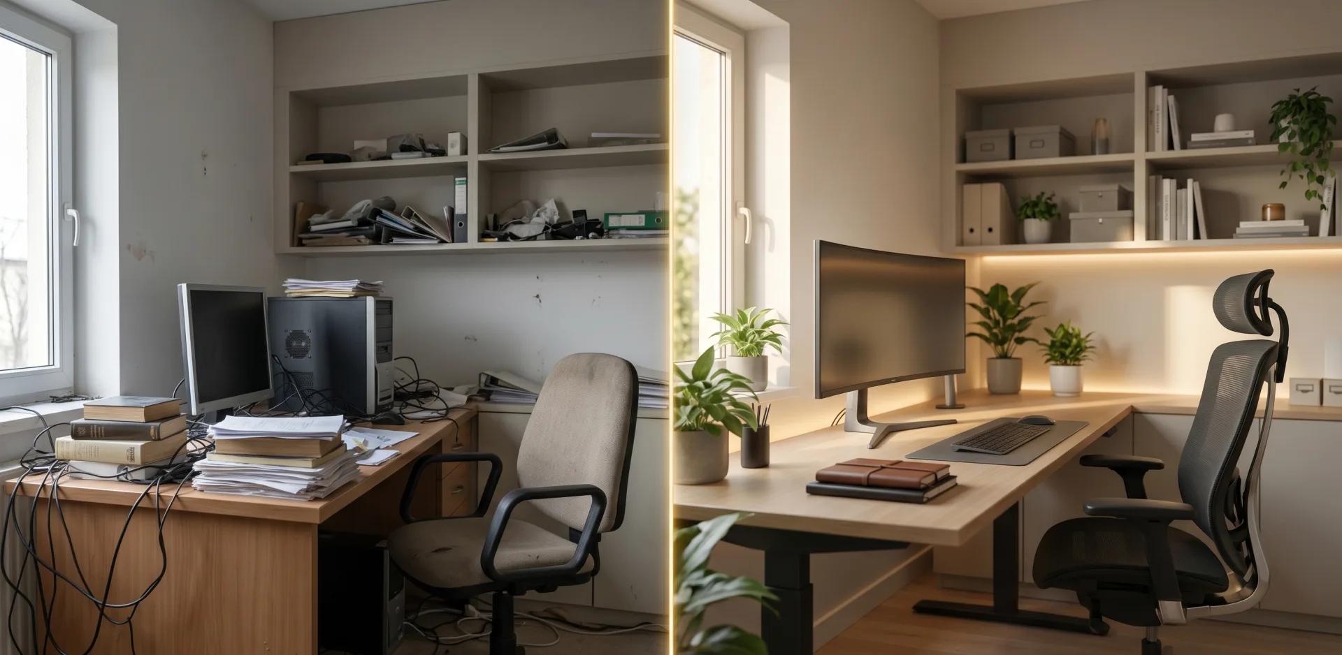Home office redesign example