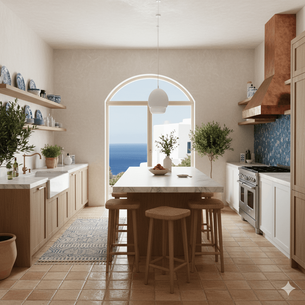 Mediterranean modern style kitchen