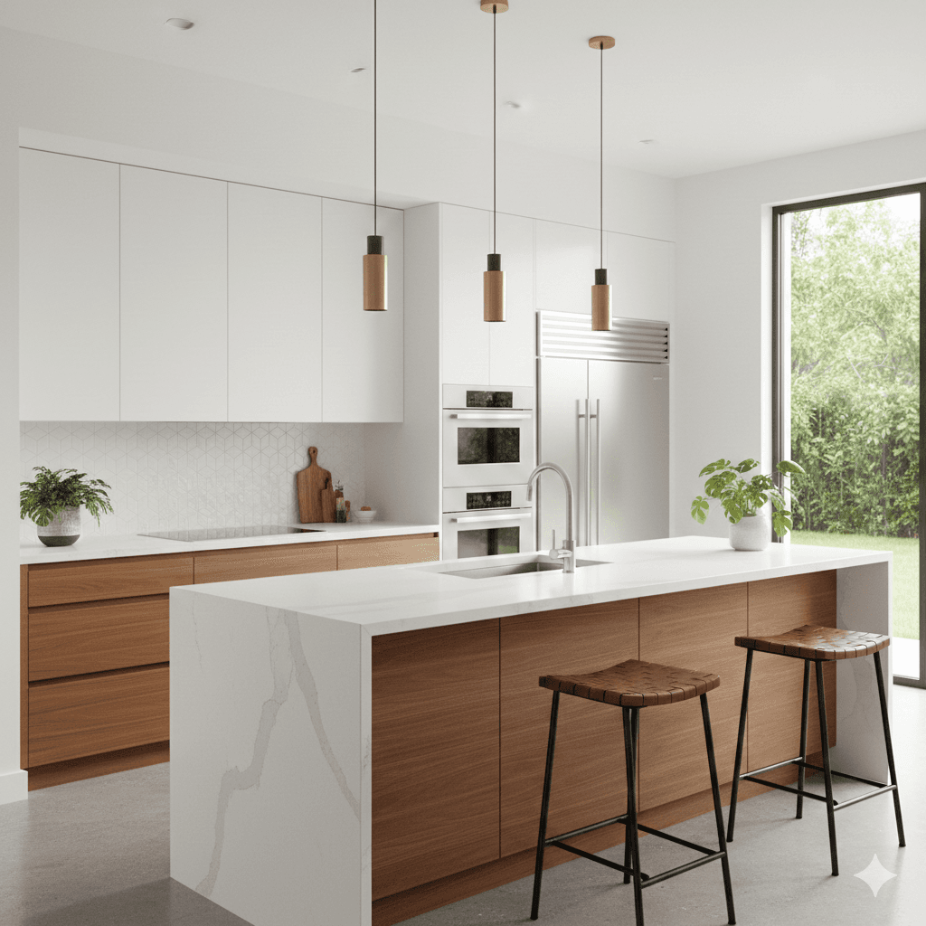 Two-tone cabinet kitchen