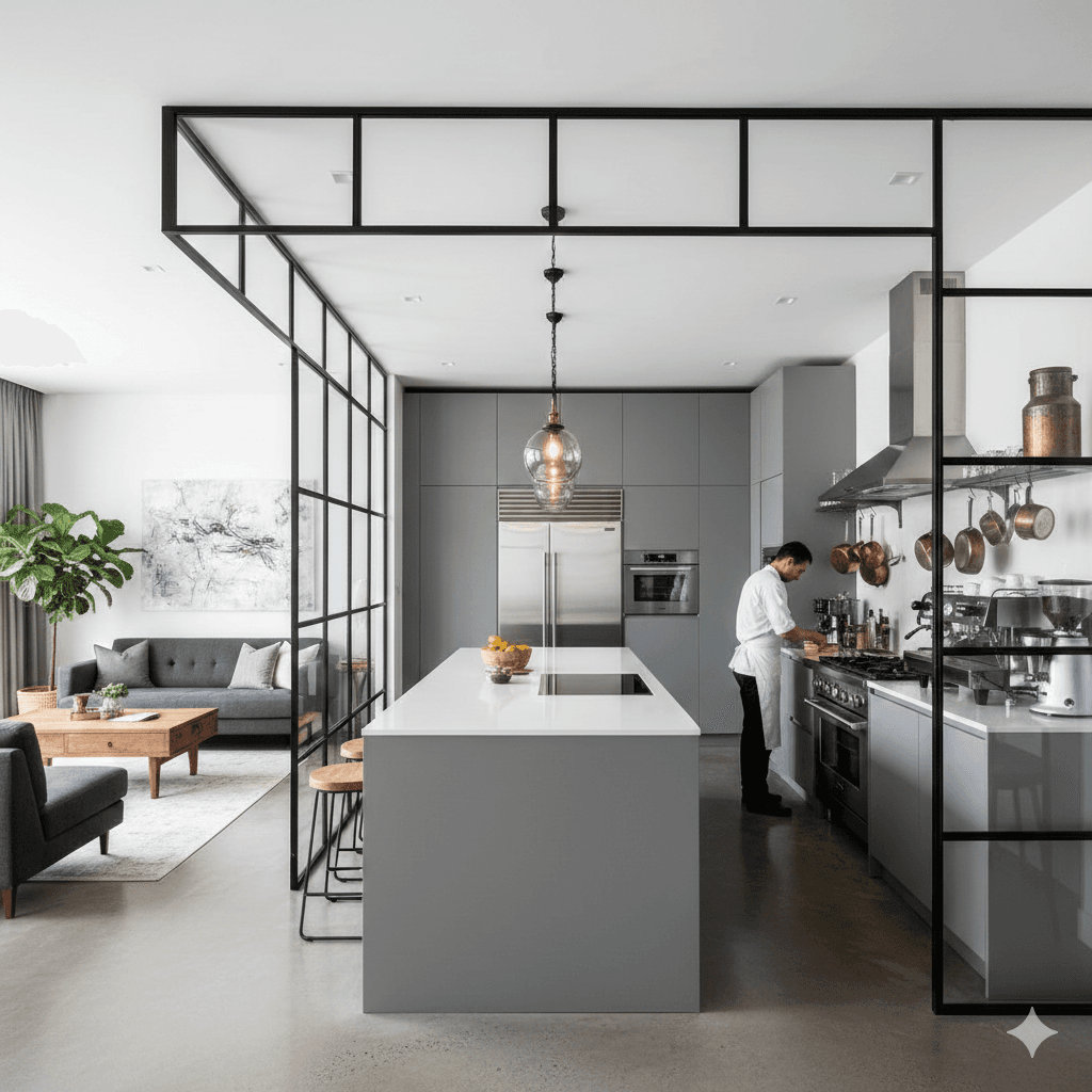 Kitchen with seating nook