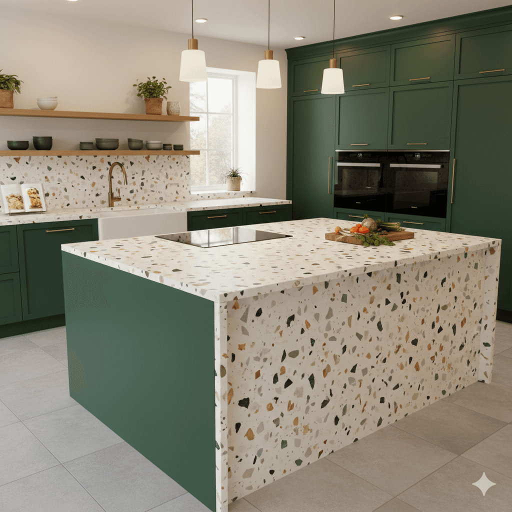 Terrazzo countertop kitchen