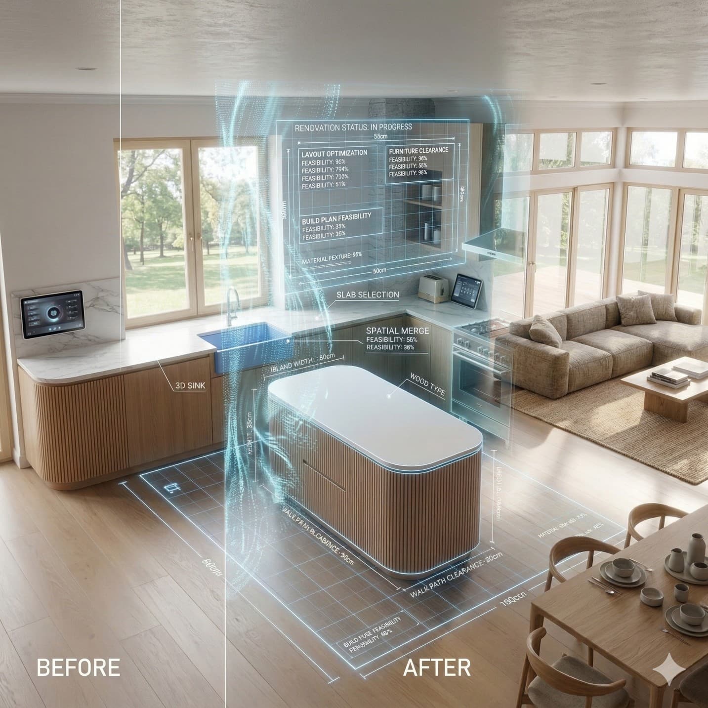 Visualize Open-Concept Kitchen Renovations Before Breaking Walls