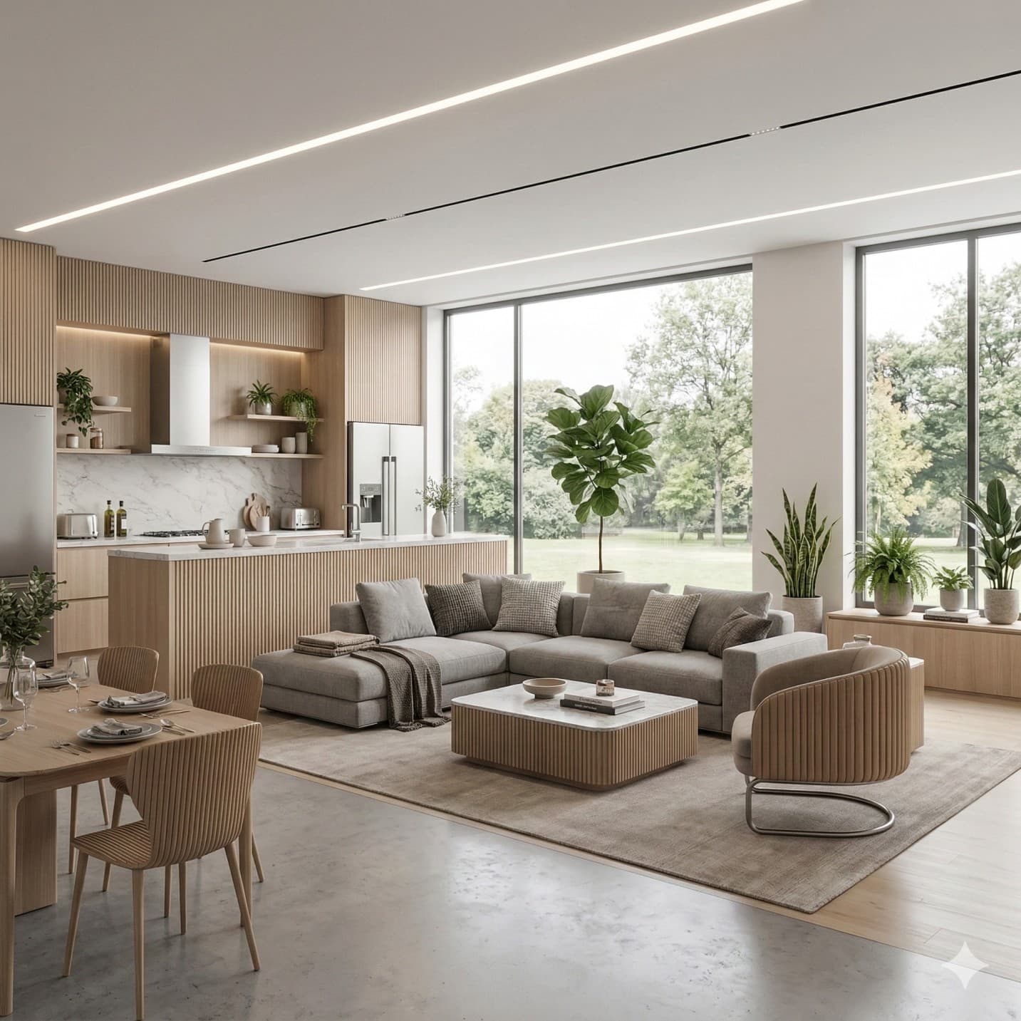 AI Living Room Design Ideas